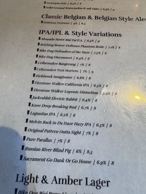 Menu photo 8 The Brass Tap Vacaville, CA