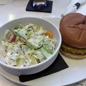 Let It Fly Sports Bar - Cheeseburger and salad - Sports Bars Near Me - Omaha, Nebraska
