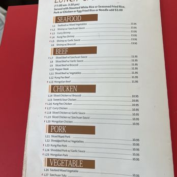 Great Wall - 2026 March 12 menu - Chinese Near Me - Saint Thomas, Virgin Islands
