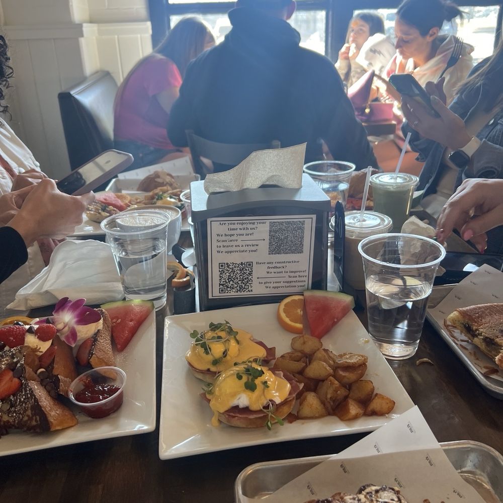 Zulys Bakery - French toast, Eggs Benedict, chocolate almond croissant, and salmon Benedict! - Bakeries Near Me - Fredericksburg, Texas Zulys Bakery - French toast, Eggs Benedict, chocolate almond croissant, and salmon Benedict! - Bakeries Near Me - Fredericksburg, Texas