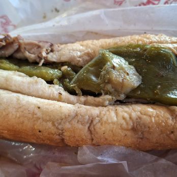 Portillo's - Italian beef dipped with sweet green peppers. - Hot Dogs Near Me - Springfield, Illinois