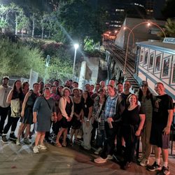 The Real Los Angeles Tours - The end of the tour at Angels Flight