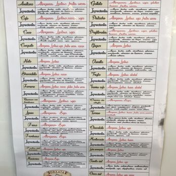 Orxata Daniel - Menu - Ice Cream & Frozen Yogurt Near Me - Valencia, V