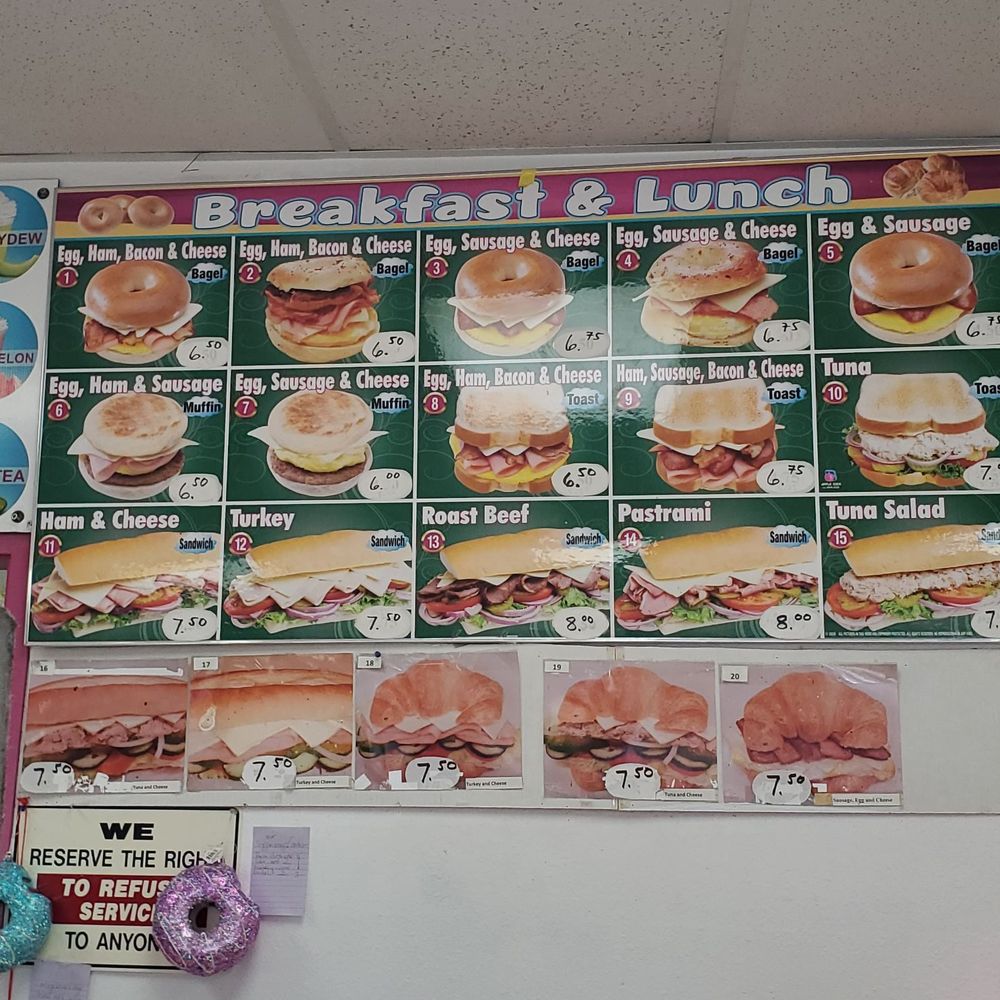 Sandwich Menu, October 2024