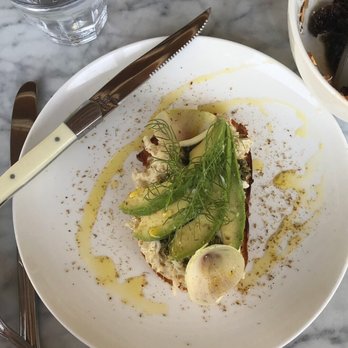 Launderette - Crab and avocado toast - New American Near Me - Austin, Texas