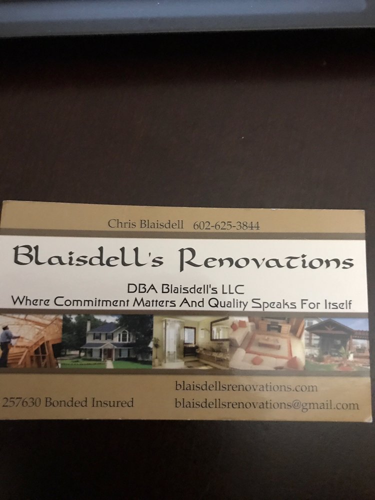 Slide of Blaisdell's Renovations
