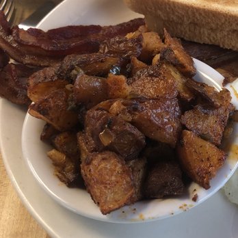 The Original Pancake House - Over cooked potatoes and bacon. - Pancakes Near Me - Savannah, Georgia The Original Pancake House - Over cooked potatoes and bacon. - Pancakes Near Me - Savannah, Georgia