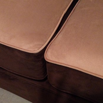 Supreme Interiors - Dog dug through the fabric on all-brown couch. Lighter brown is the accent color I chose, Supreme Interiors did all the great work! - Furniture Reupholstery Near Me - Oakland, California Supreme Interiors - Dog dug through the fabric on all-brown couch. Lighter brown is the accent color I chose, Supreme Interiors did all the great work! - Furniture Reupholstery Near Me - Oakland, California