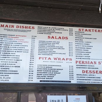 Sofreh - Menu - Mediterranean Near Me - Los Angeles, California Sofreh - Menu - Mediterranean Near Me - Los Angeles, California