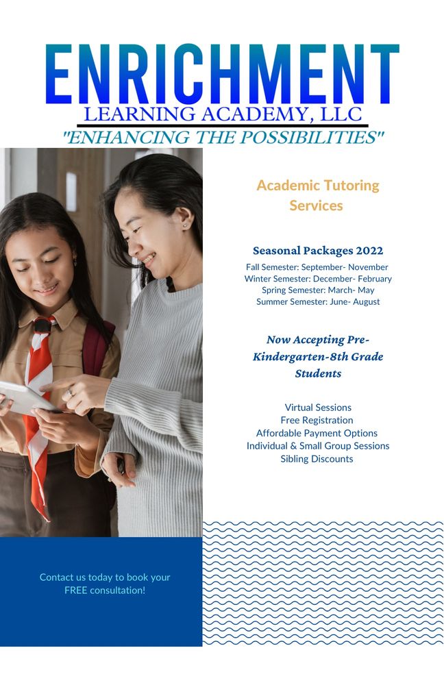 Enrichment Learning Academy - reading tutor in McDonough, GA