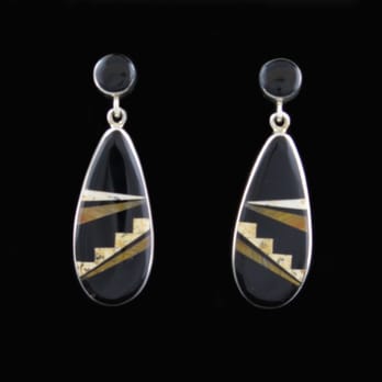 Waci-Ci Trading Co - Inlay Earrings Native American Hand Made - Jewelry Near Me - Ignacio, Colorado