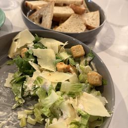 Caesar salad & bread Caesar salad & bread