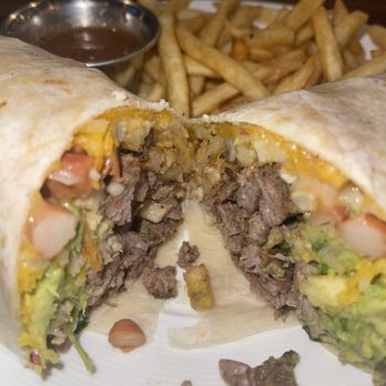 The Wakehouse - TriTip Burrito w fries - Bars Near Me - Reedley, California