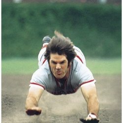 National Baseball Hall of Fame and Museum - My friend Marianne posted a great shot of Pete Rose batting. This is how I remember the guy.