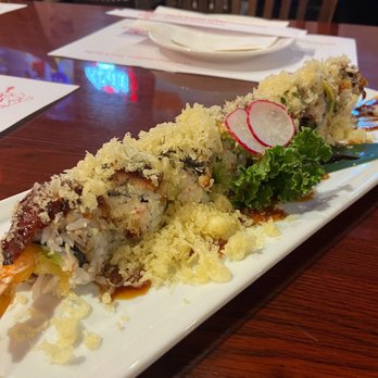Crazy Rock'N Sushi - Crunch Dragon Roll - Sushi Bars Near Me - Stanton, California Crazy Rock'N Sushi - Crunch Dragon Roll - Sushi Bars Near Me - Stanton, California