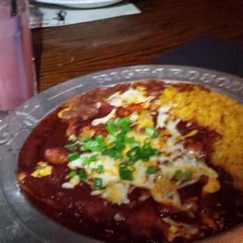Richardson's - Pomegranate magarita and my New Mexico enchiladas.  Yummmmmmm :) - New Mexican Cuisine Near Me - Phoenix, Arizona