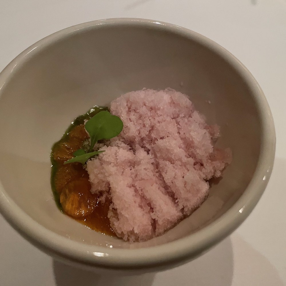 Jungsik - Persimmon palate cleanser - Korean Near Me - New York, New York Jungsik - Persimmon palate cleanser - Korean Near Me - New York, New York
