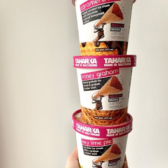 Taharka Brothers - a stack of taharka ice cream cups - Ice Cream & Frozen Yogurt Near Me - Baltimore, Maryland Taharka Brothers - a stack of taharka ice cream cups - Ice Cream & Frozen Yogurt Near Me - Baltimore, Maryland