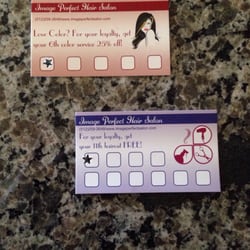 Image Perfect Hair Salon - Loyalty cards!