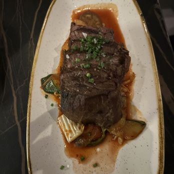 Bae Korean Grill - Steak was small and overcooked.  We ordered a medium rare.  This more like medium or well done, - Korean Near Me - Hollywood, Florida