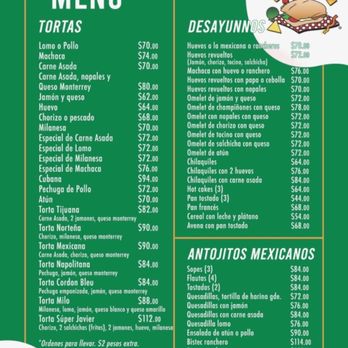 Tortas Javier - Menu - Delis Near Me - Tijuana, BCN Tortas Javier - Menu - Delis Near Me - Tijuana, BCN