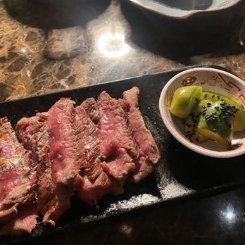 Salty Flame - Ribeye steak and cucumbers - Asian Fusion Near Me - Miami, Florida Salty Flame - Ribeye steak and cucumbers - Asian Fusion Near Me - Miami, Florida
