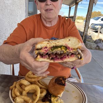 Tumbleweeds Diner - The Cowboy Candy Burger and onion rings - Diners Near Me - Magdalena, New Mexico Tumbleweeds Diner - The Cowboy Candy Burger and onion rings - Diners Near Me - Magdalena, New Mexico
