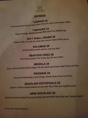 Menu photo 2 Tinos New York, NY Menu photo 2 Tinos New York, NY