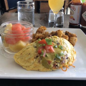 The Attic - Southern omelette and a mimosa for the drink - Breakfast & Brunch Near Me - Long Beach, California