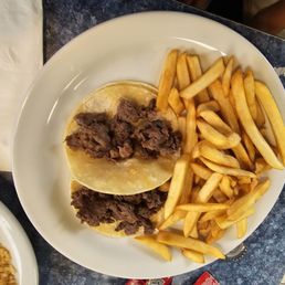 Kids Meal-Asada Tacos with fries Kids Meal-Asada Tacos with fries