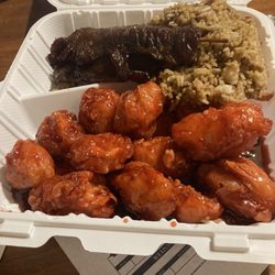 Happy Dragon Chinese Restaurant - General Tso's, teriyaki and fried rice.
