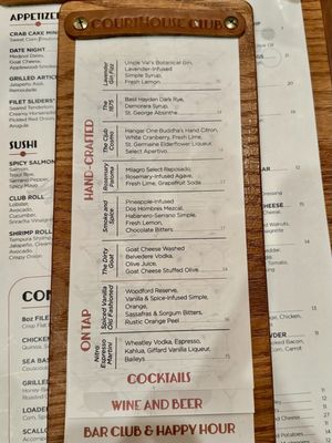 Menu photo 7 The Courthouse Club Noblesville, IN Menu photo 7 The Courthouse Club Noblesville, IN