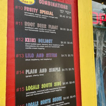 JoJo's Shave Ice - Menu - Ice Cream & Frozen Yogurt Near Me - Waimea, Hawaii JoJo's Shave Ice - Menu - Ice Cream & Frozen Yogurt Near Me - Waimea, Hawaii