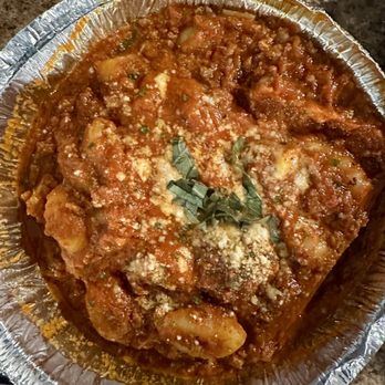Garibaldi Trattoria - Gnocchi with meat sauce - Italian Near Me - Garner, North Carolina Garibaldi Trattoria - Gnocchi with meat sauce - Italian Near Me - Garner, North Carolina