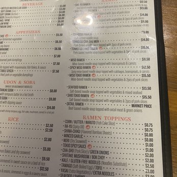 Tokio Ramen - Miso Tokio ramen. And the menu - Ramen Near Me - Boynton Beach, Florida