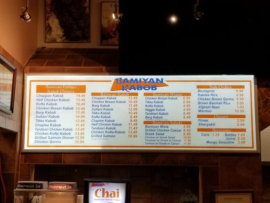 Menu photo 1 Bamiyan Kabob Markham, ON