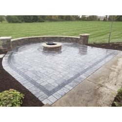 Rosario Gambino & Son Landscaping - Brick patio and fire pit