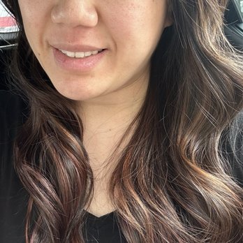 Lovely's Salon - Rose gold pink dark brown balayage - Hair Salons Near Me - Garden Grove, California Lovely's Salon - Rose gold pink dark brown balayage - Hair Salons Near Me - Garden Grove, California