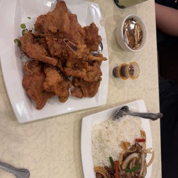 Cheung Hing - 10. Salt and Pepper Pork Chop  and Mongolian beef with rice. - Chinese Near Me - South San Francisco, California