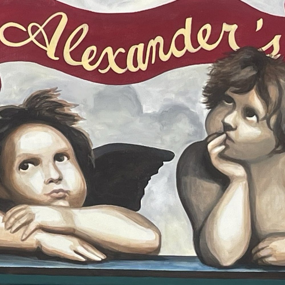 Alexander's - The sign over the front door. - Steakhouses Near Me - Ormond Beach, Florida