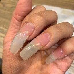 I already cleaned my hand still can see the blood spot and the gap between my nails