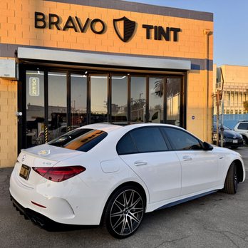 Bravo Tint - MBZ C43 AMG tinted with Llumar Films CTX 15 all around - Car Window Tinting Near Me - Los Angeles, California Bravo Tint - MBZ C43 AMG tinted with Llumar Films CTX 15 all around - Car Window Tinting Near Me - Los Angeles, California