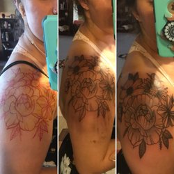 Stay True Tattoo - Shoulder tattoo by Boston