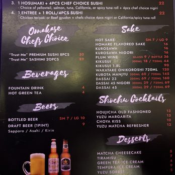 Sushi Club - Menu (April 2025) - Sushi Bars Near Me - Brea, California
