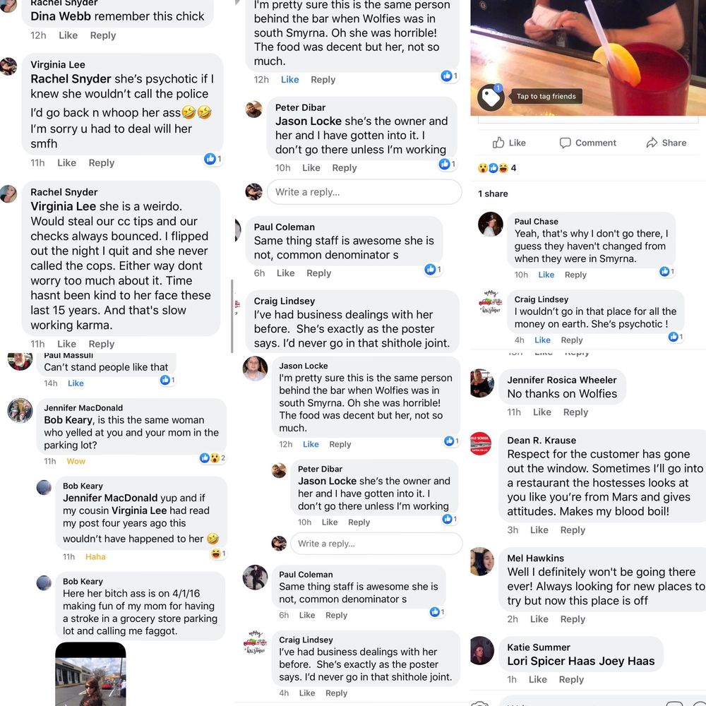 Social spots from Wolfies Bar & Grill