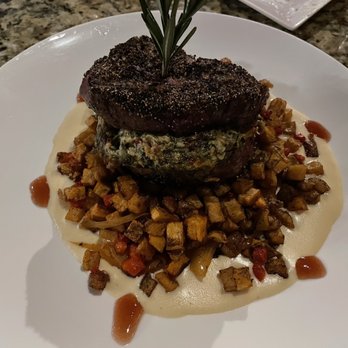 Firefly - Pepper Crusted Stuffed Filet Mignon - Steakhouses Near Me - Panama City Beach, Florida Firefly - Pepper Crusted Stuffed Filet Mignon - Steakhouses Near Me - Panama City Beach, Florida