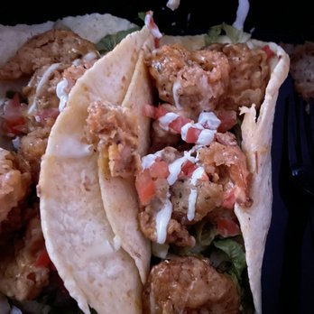 Bonefish Grill - Bang Bang Shrimp Tacos-so, do you see my sour cream? No? Me either. Dry, tasteless, soggy - Seafood Near Me - Huntsville, Alabama Bonefish Grill - Bang Bang Shrimp Tacos-so, do you see my sour cream? No? Me either. Dry, tasteless, soggy - Seafood Near Me - Huntsville, Alabama