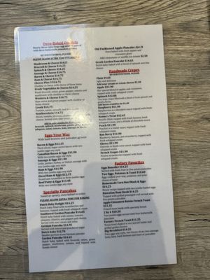 Menu photo 1 Pancake Factory Shelby Charter Township, MI