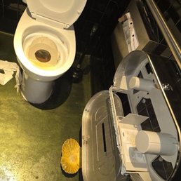 Unsanitary restroom Unsanitary restroom