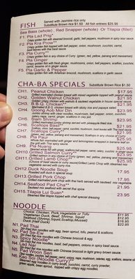 Menu photo 2 Cha Ba Thai Long Beach, NY